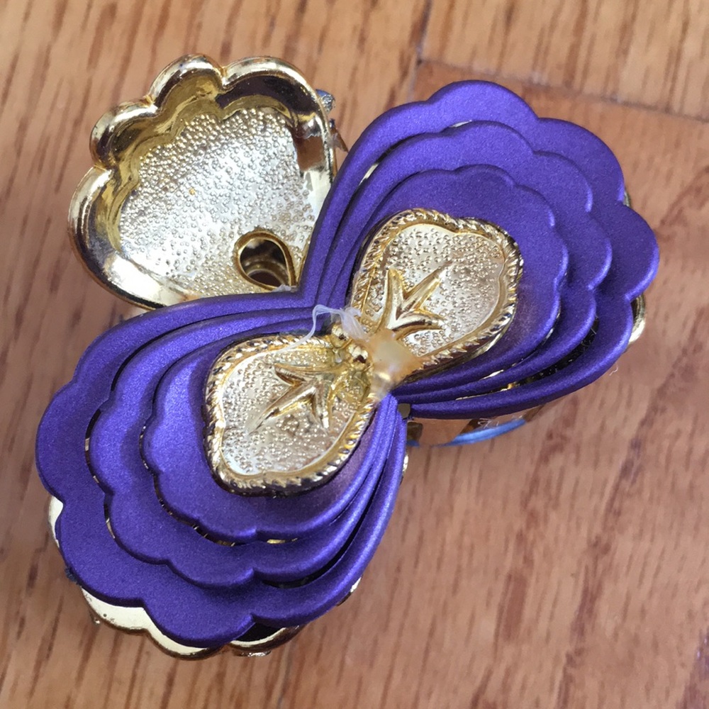 New Purple Hair clip Plastic Lightweight